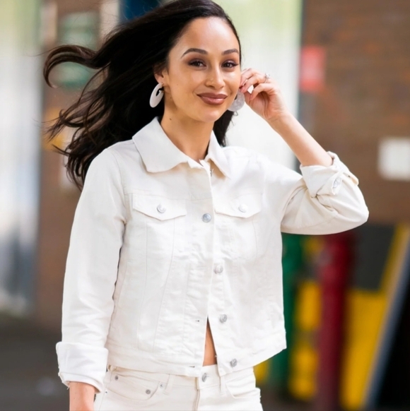 J brand white denim jacket ONE OF A KIND - Picture 4 of 10